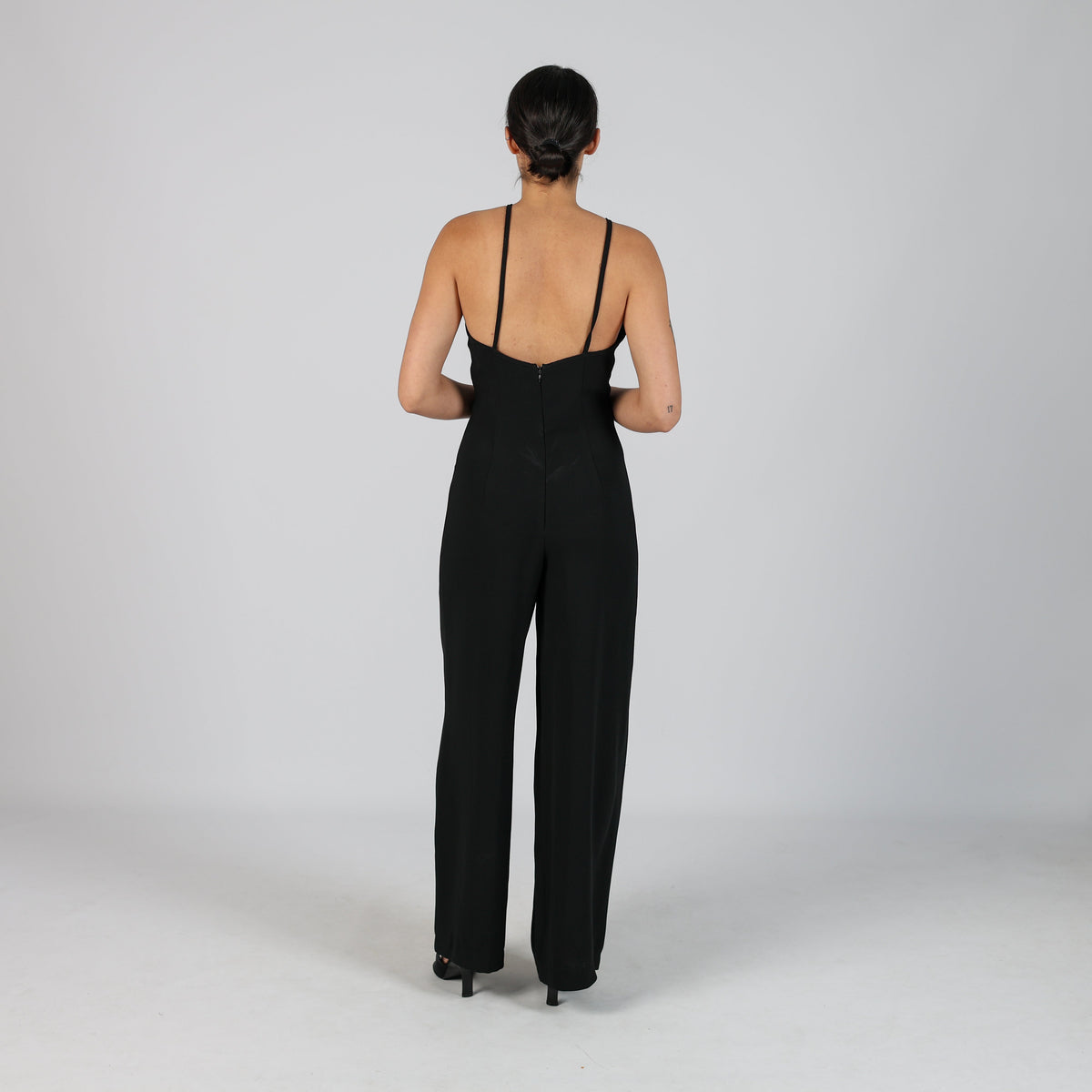 Black Y2K I Gabbiani Formal Jumpsuit (S)