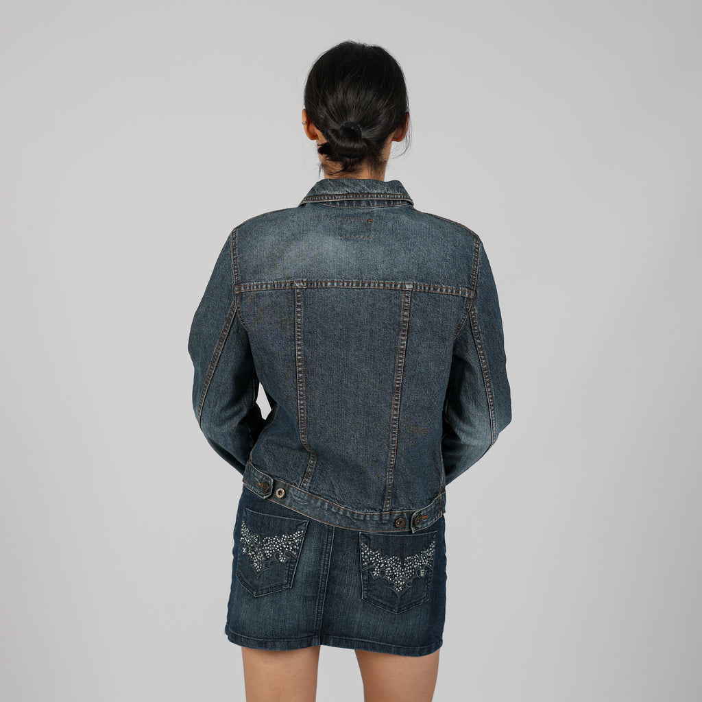 Blue Y2K Rica Lewis Denim Jacket (S)