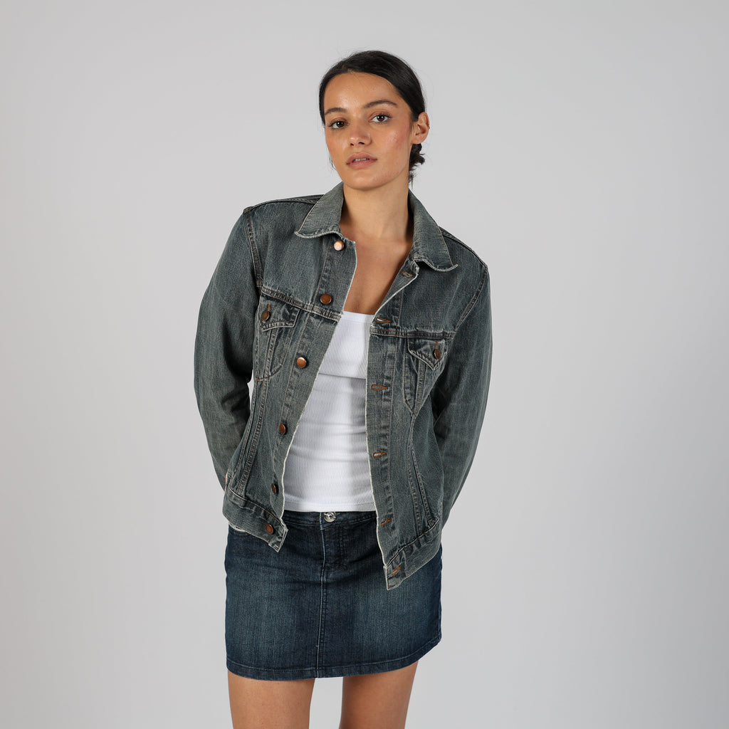 Blue Y2K Denim Jacket (S)