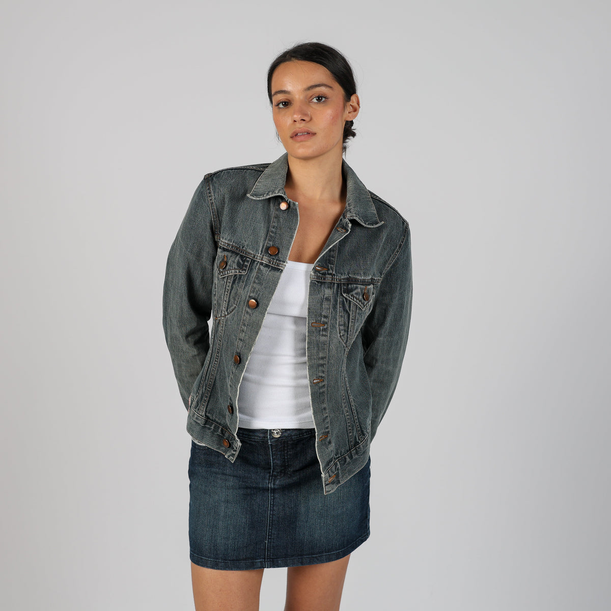 Blue Y2K Denim Jacket (S)