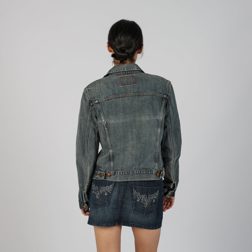 Blue Y2K Denim Jacket (S)