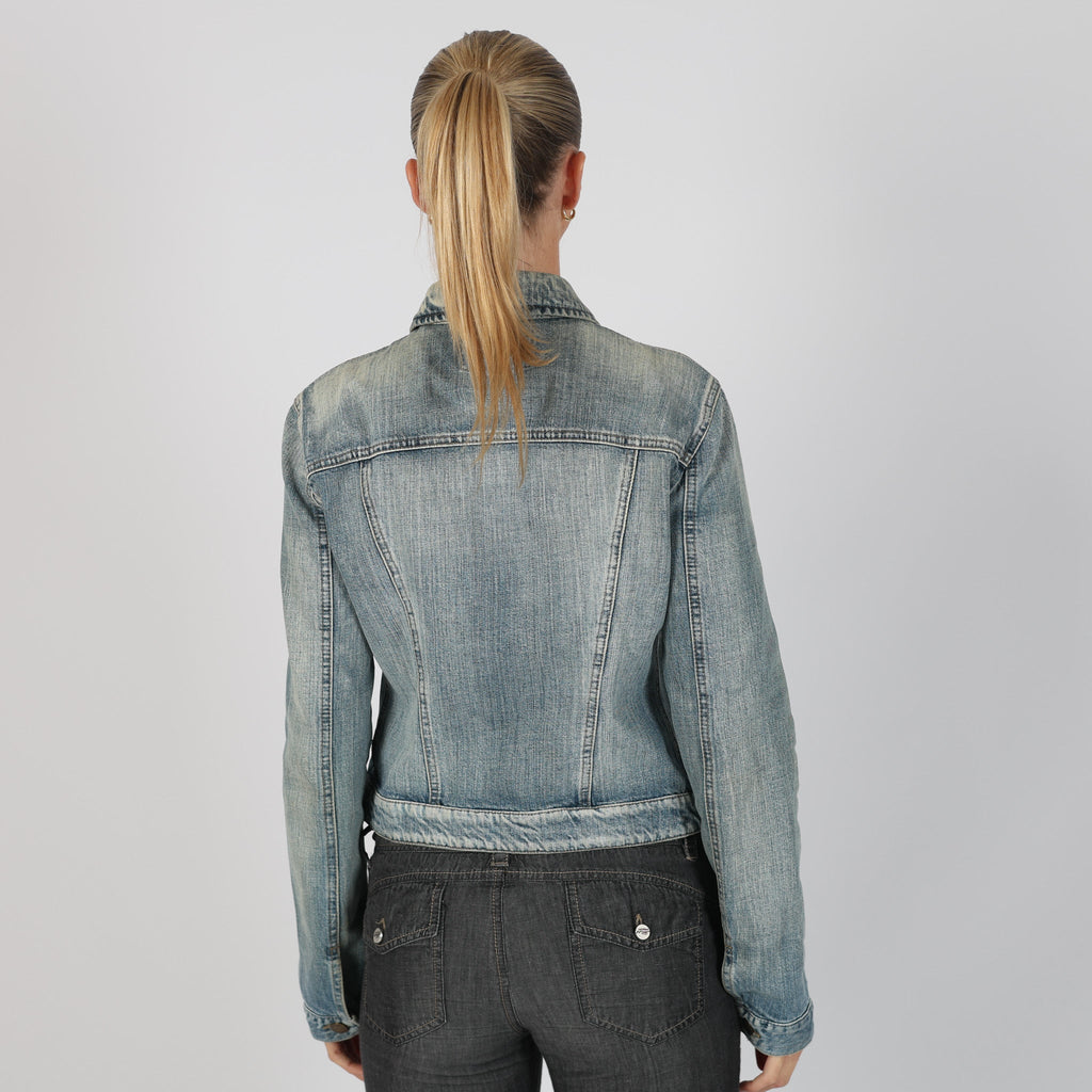 Light Blue Y2K Armani Jeans Denim Jacket (S)