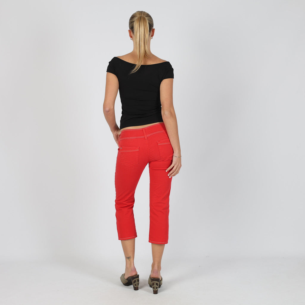 Red Y2K Diesel Capri Trouser (S)