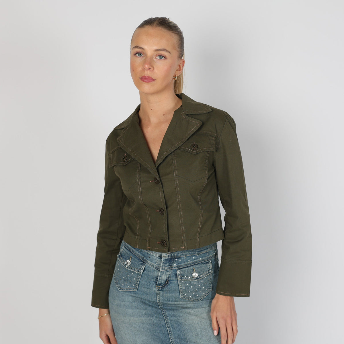 Dark Green Y2K Eleonora Amadei Light jacket (S)
