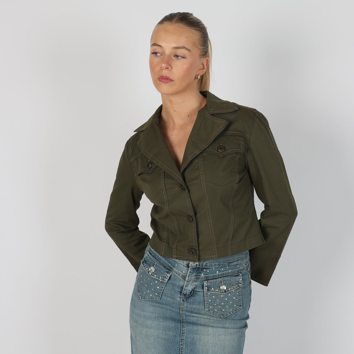Dark Green Y2K Eleonora Amadei Light jacket (S)