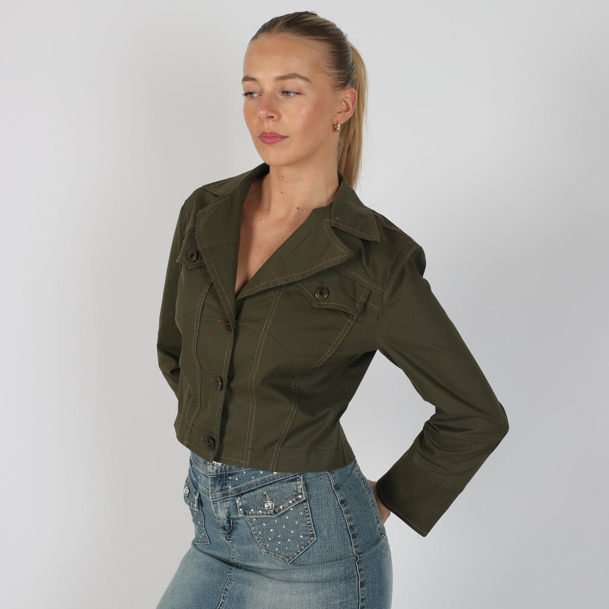 Dark Green Y2K Eleonora Amadei Light jacket (S)