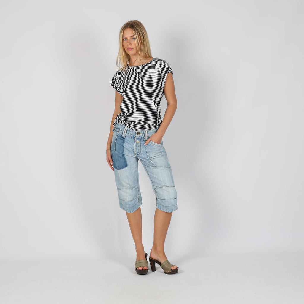 Light Blue 90s Jack & Jones 3/4 Jeans (S)