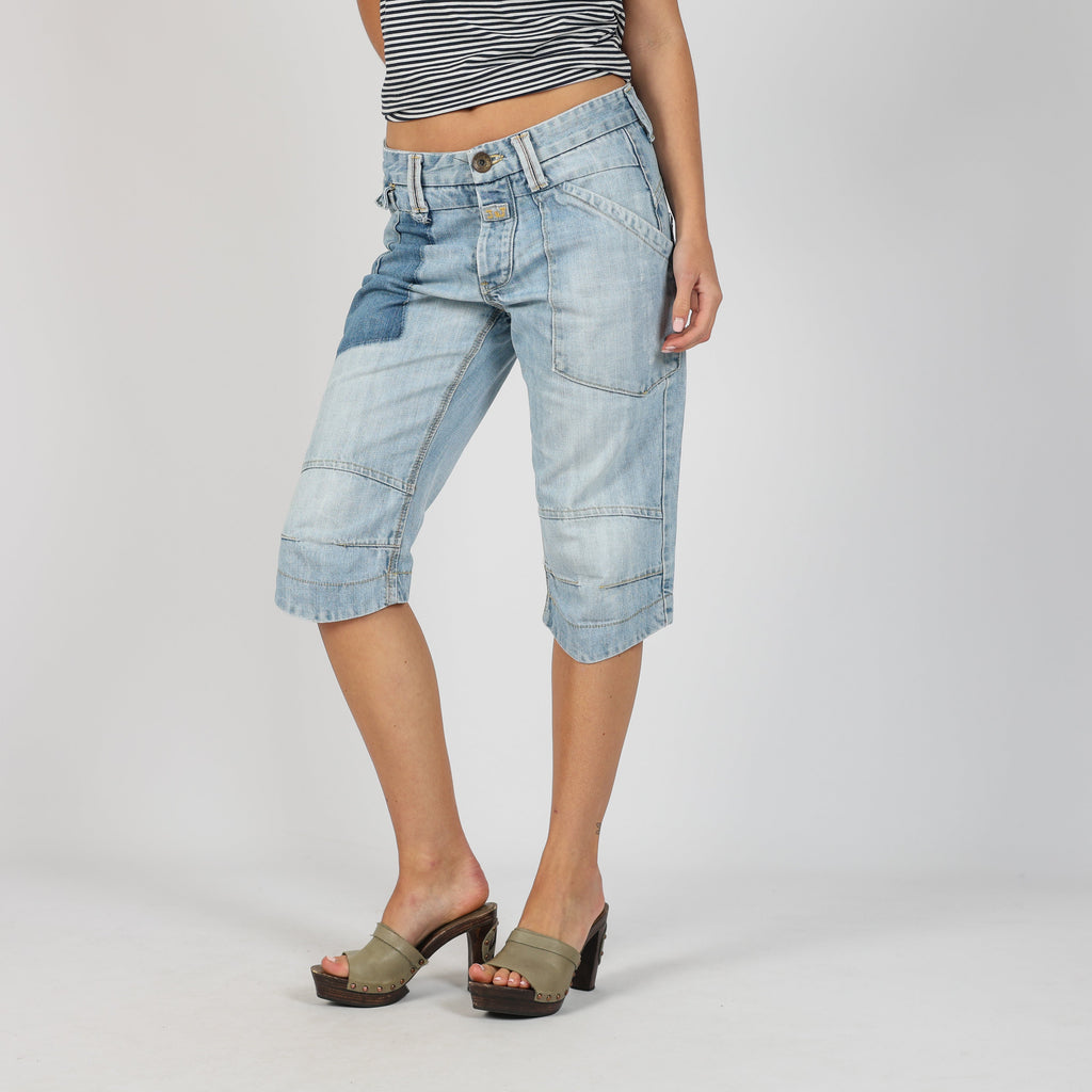 Light Blue 90s Jack & Jones 3/4 Jeans (S)