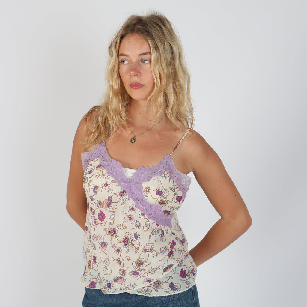 Beige 90s United Colors of Benetton Cami (S)