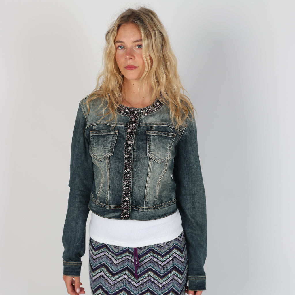 Blue Y2K Denim Jacket (S)
