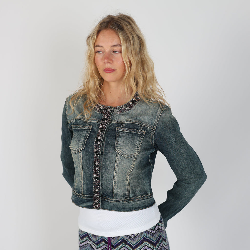 Blue Y2K Denim Jacket (S)