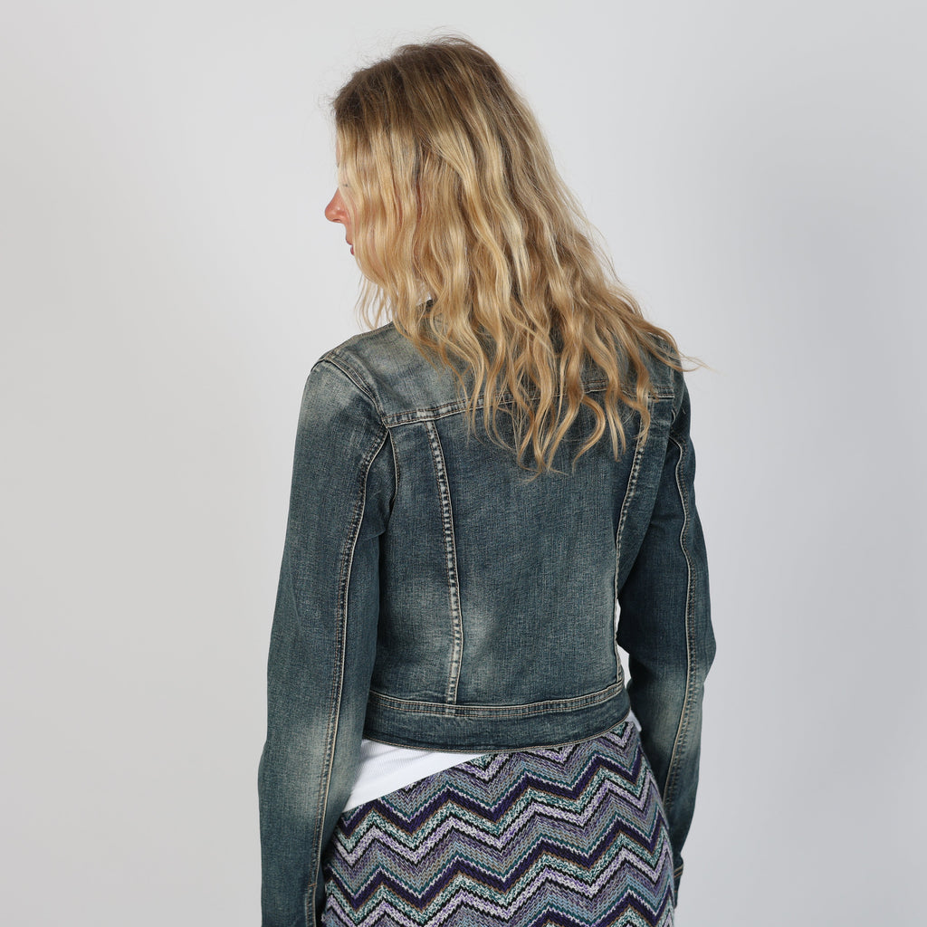 Blue Y2K Denim Jacket (S)