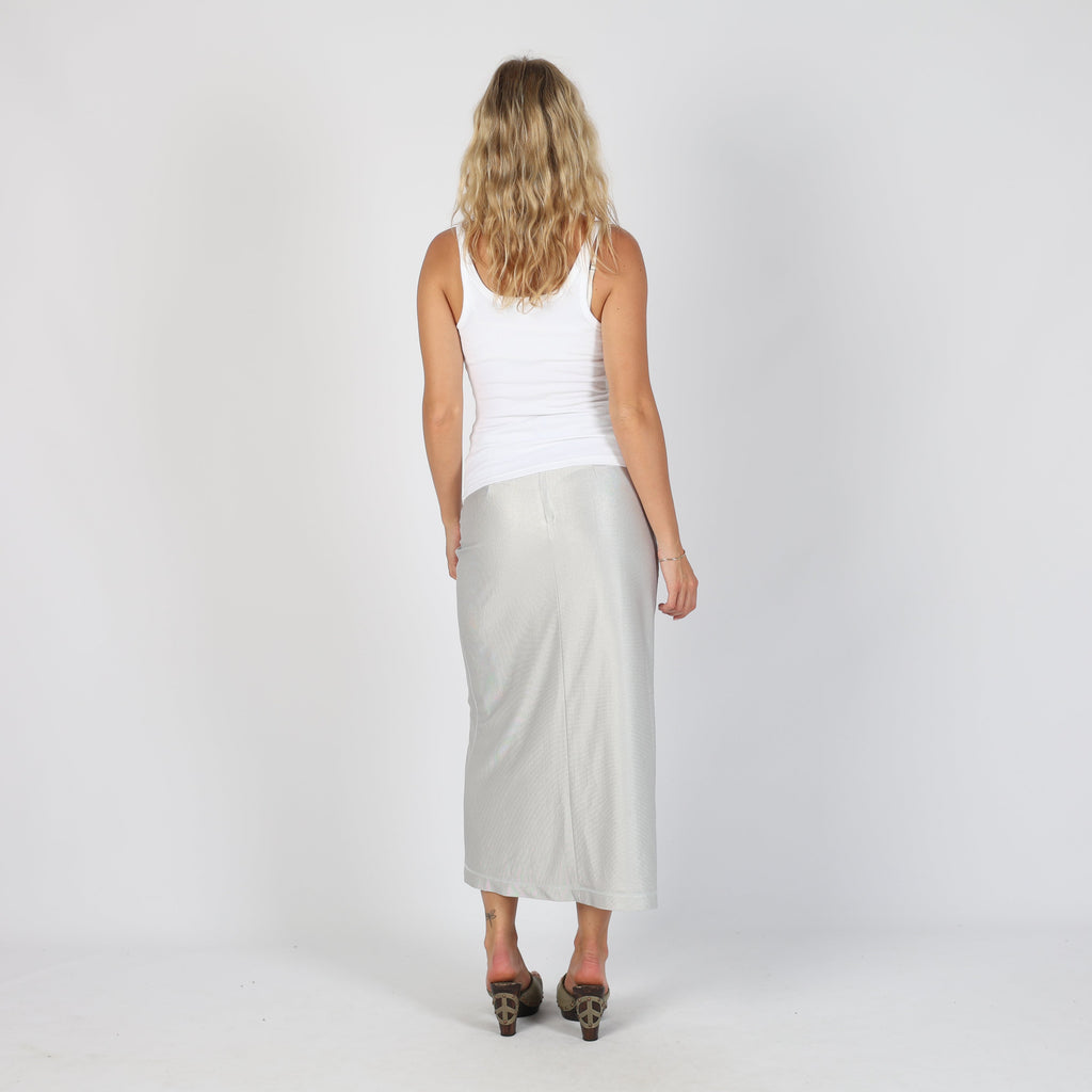 Silver 90s le midi Woven Maxi Skirt (XS)