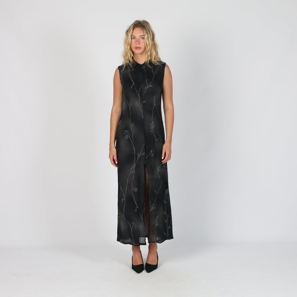 Black 90s Ferretti Formal Dress (M)