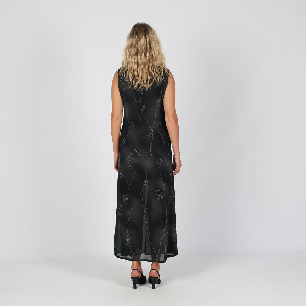 Black 90s Ferretti Formal Dress (M)