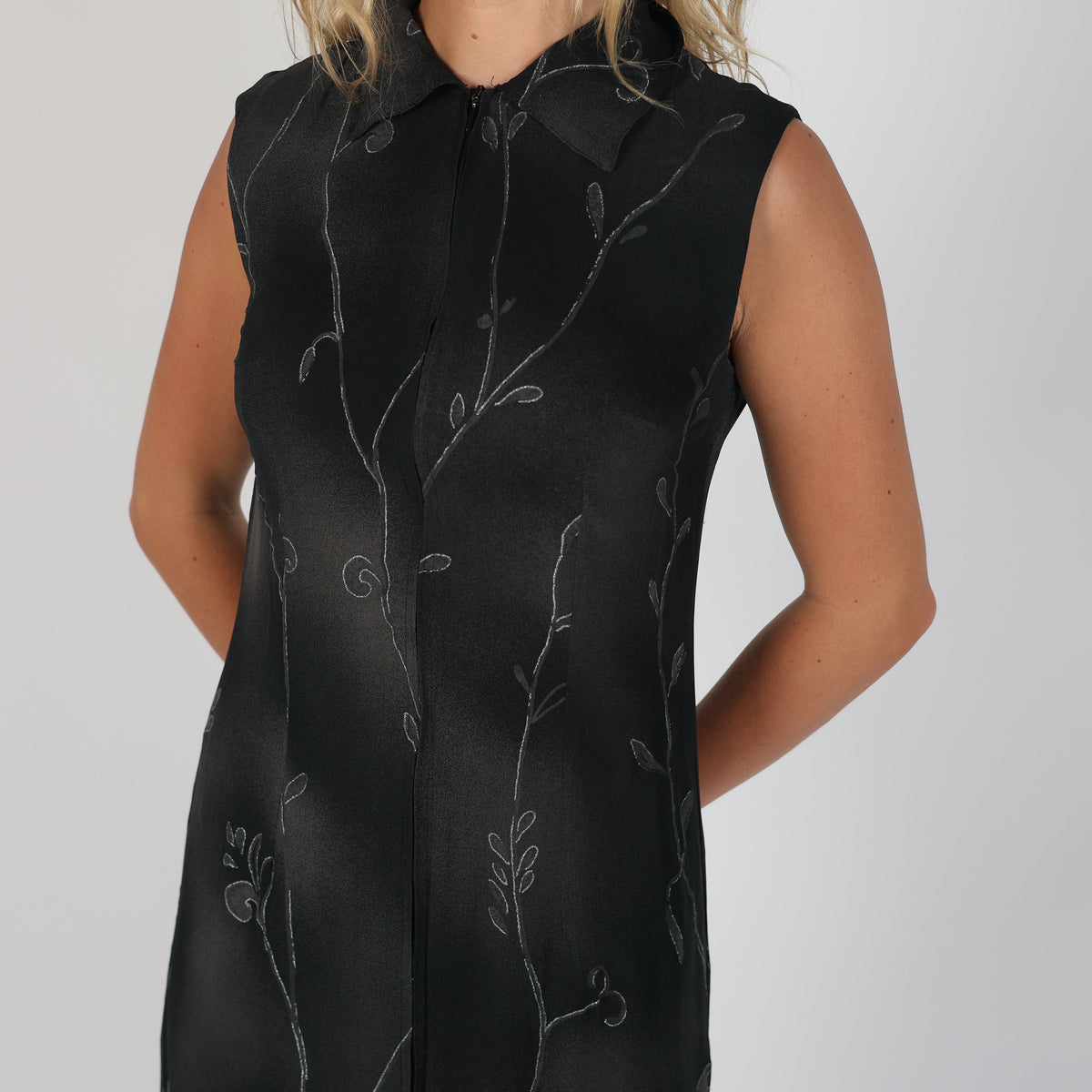 Black 90s Ferretti Formal Dress (M)