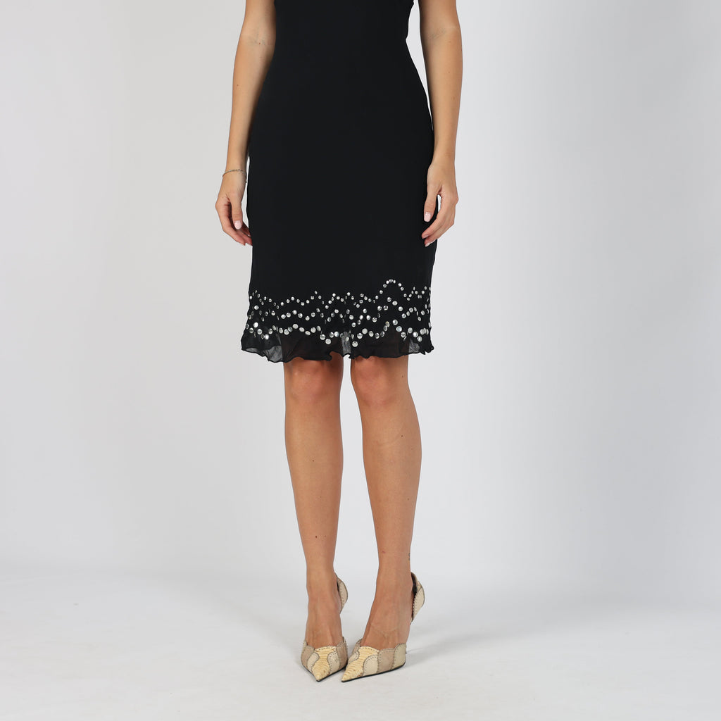 Black 90s Killah Woven Midi Dress (M)
