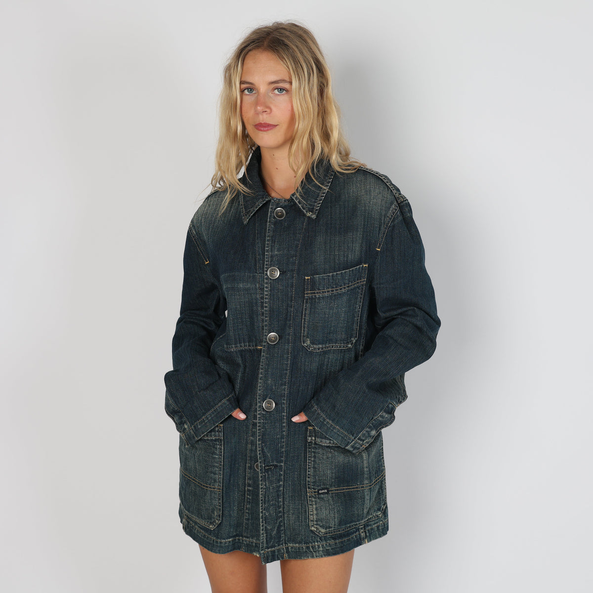 Blue Y2K GAS Denim Jacket (L)