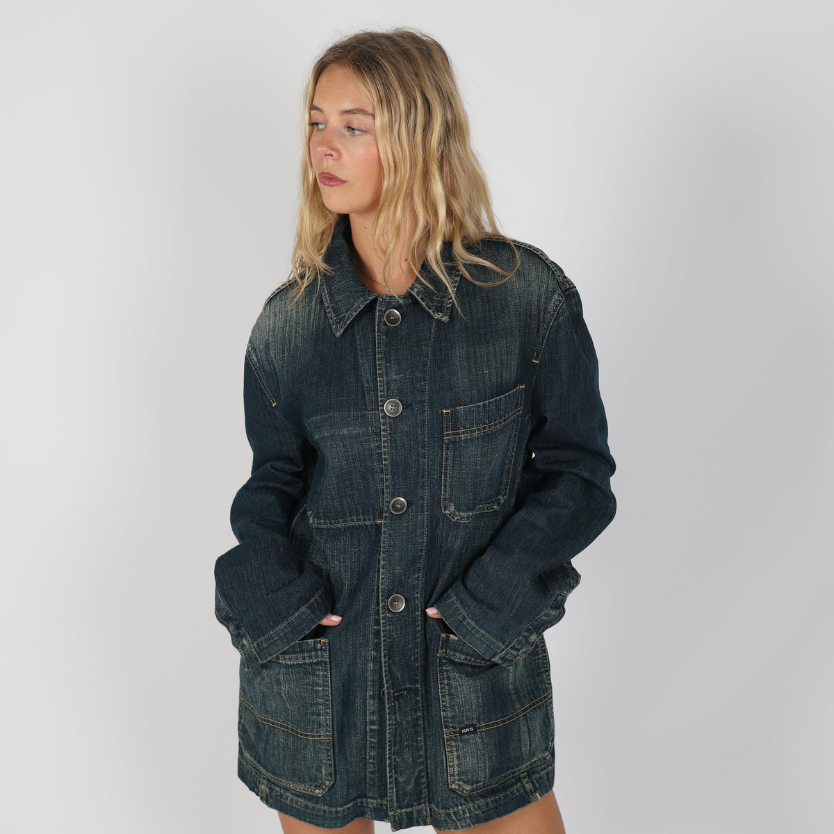 Blue Y2K GAS Denim Jacket (L)