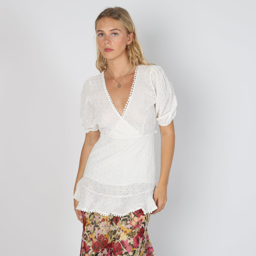 White 90s Blouse (S)