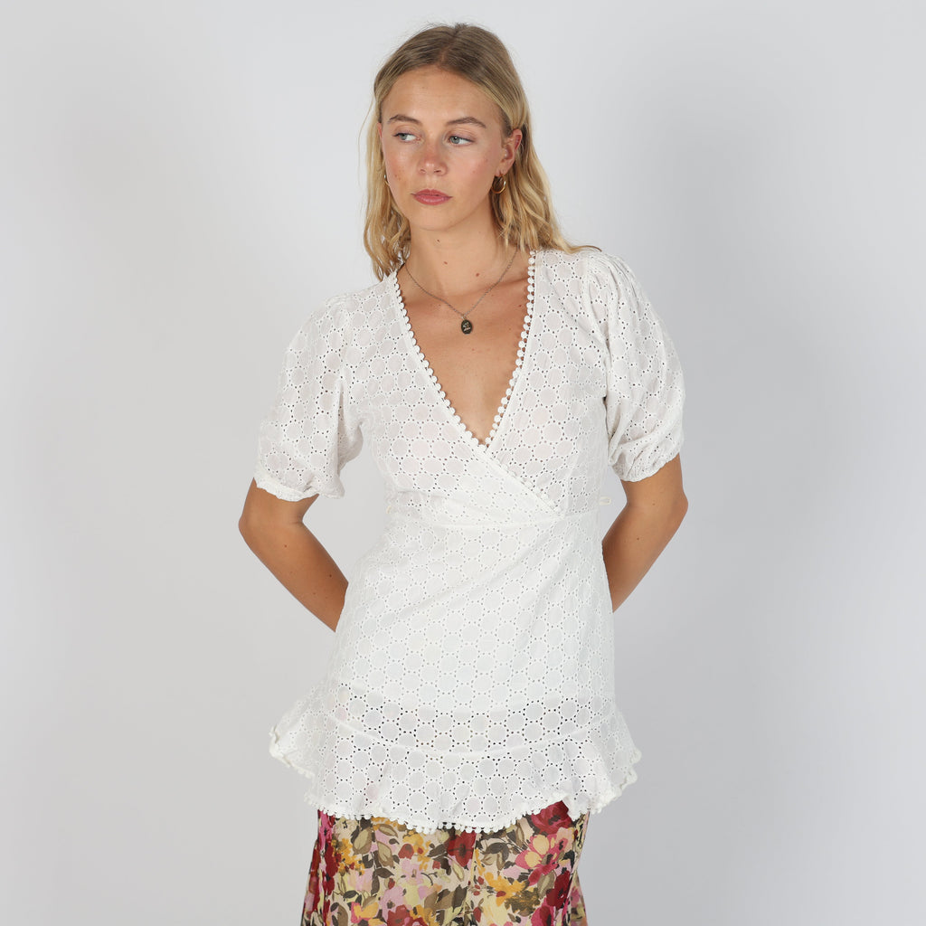 White 90s Blouse (S)