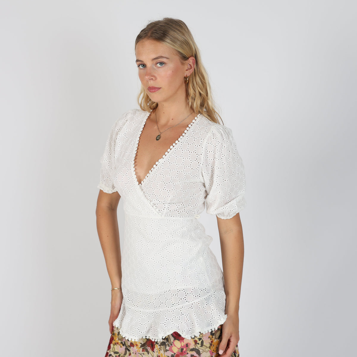 White 90s Blouse (S)