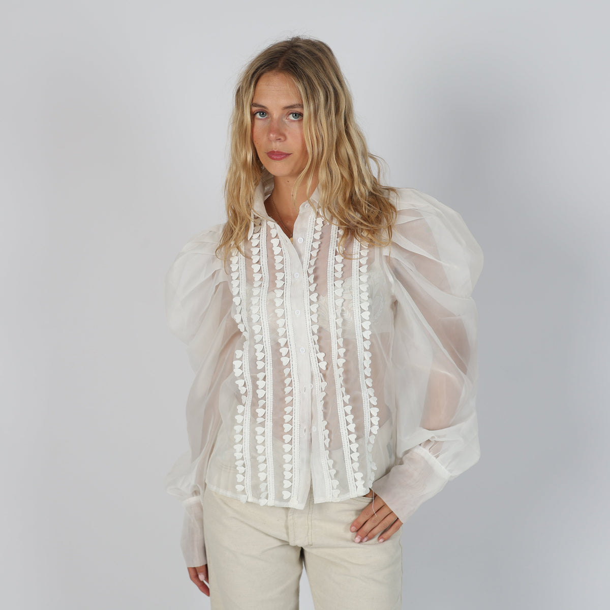 White 90s New Collection Blouse (M)