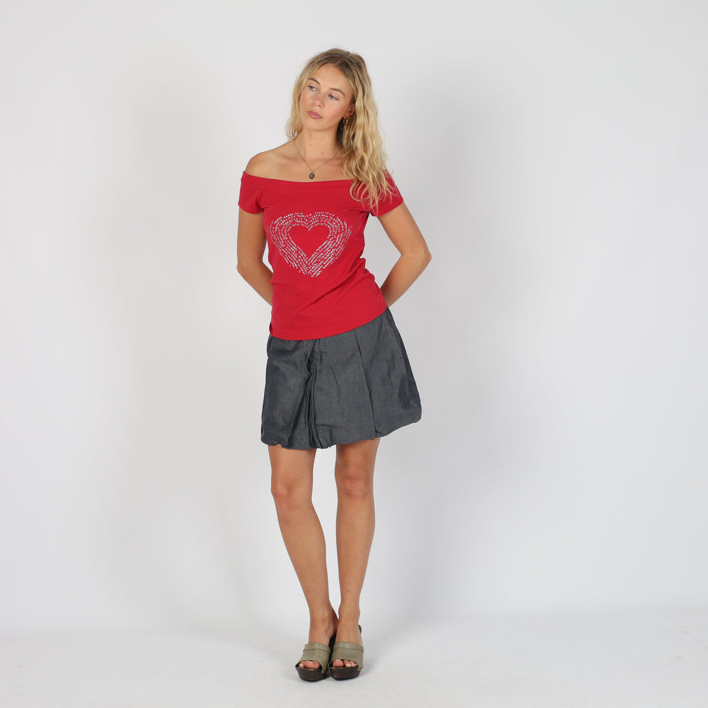 Blue Y2K Max&Co. Woven Mini Skirt (XS)