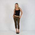 Dark Green Y2K Prada Capri Trouser (S)