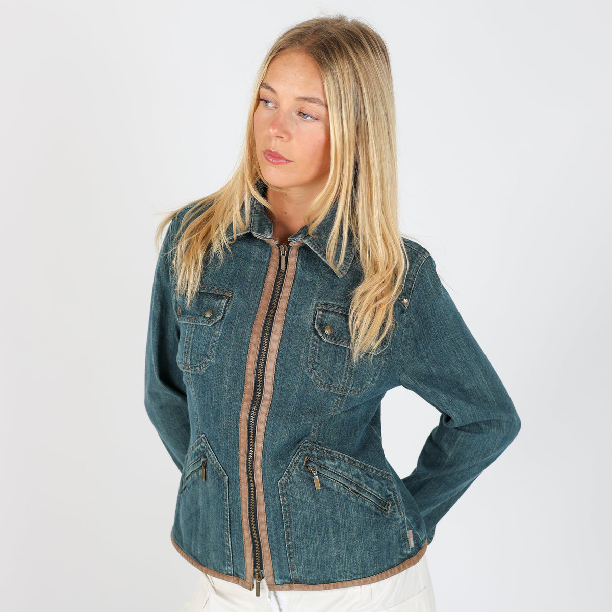 Blue Y2K Gui&Co Denim Jacket (S)