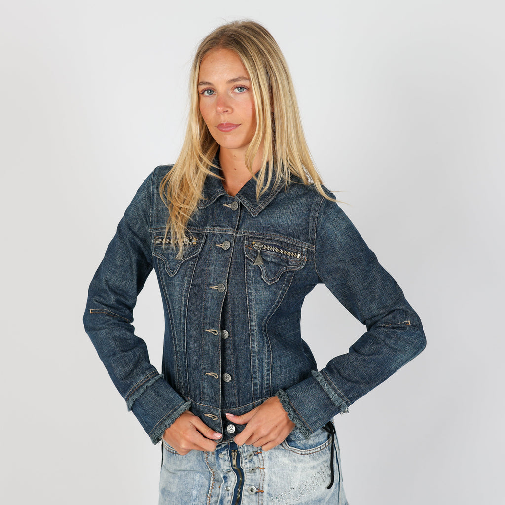 Blue Y2K sevensix Denim Jacket (S)
