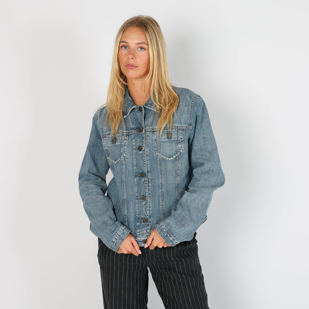 Light Blue Y2K Armani Jeans Denim Jacket (M)