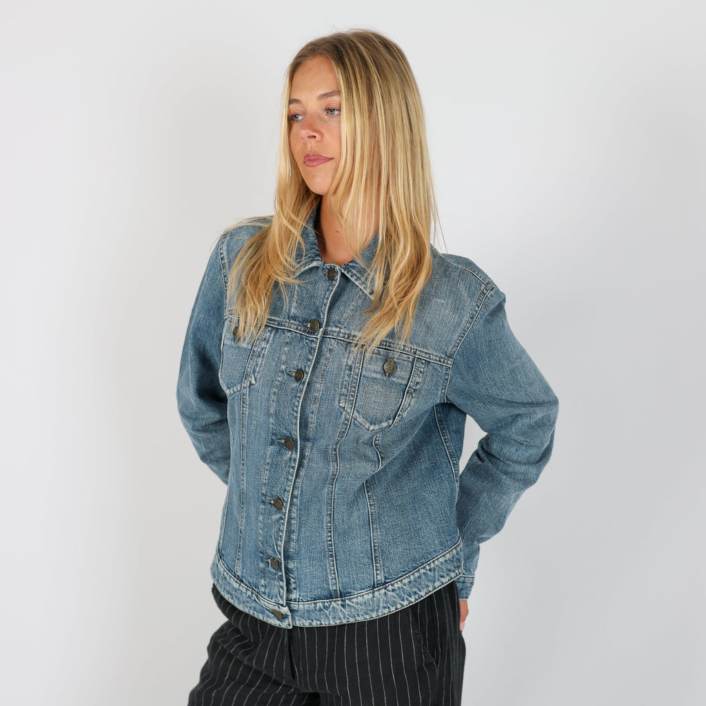 Light Blue Y2K Armani Jeans Denim Jacket (M)