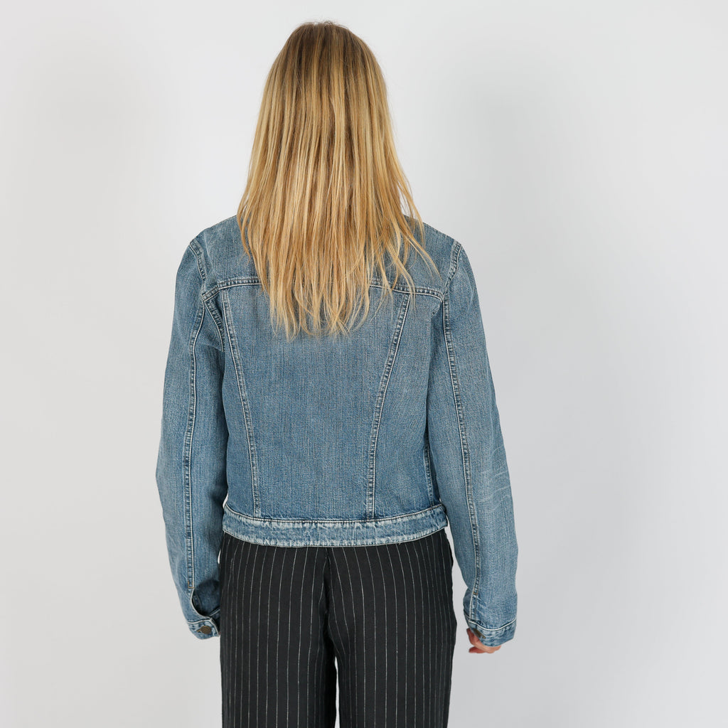 Light Blue Y2K Armani Jeans Denim Jacket (M)