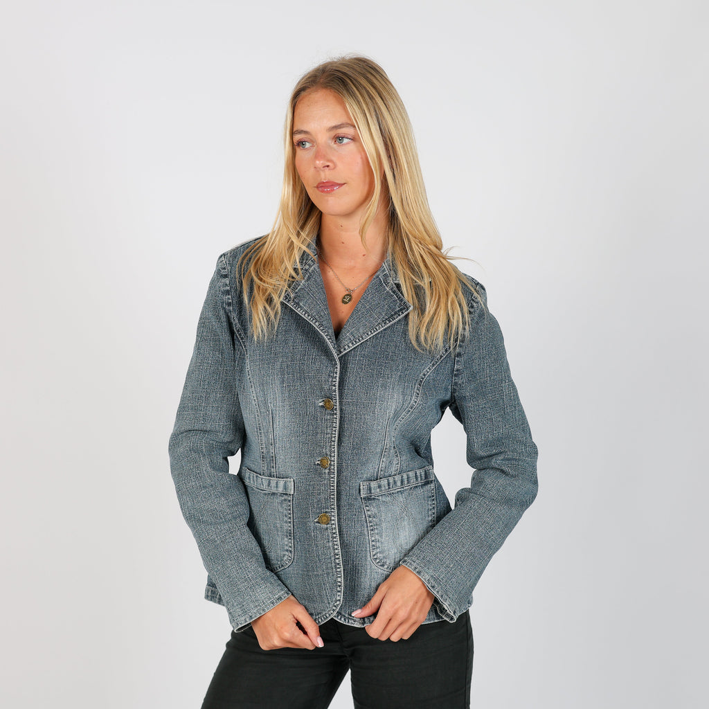Light Blue Y2K One couch Denim Jacket (L)