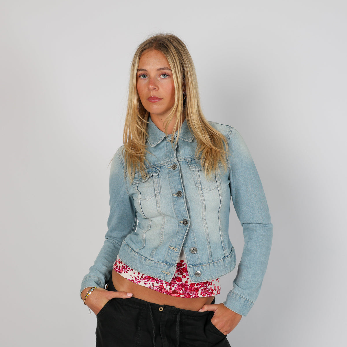 Light Blue Y2K Terranova Denim Jacket (XS)