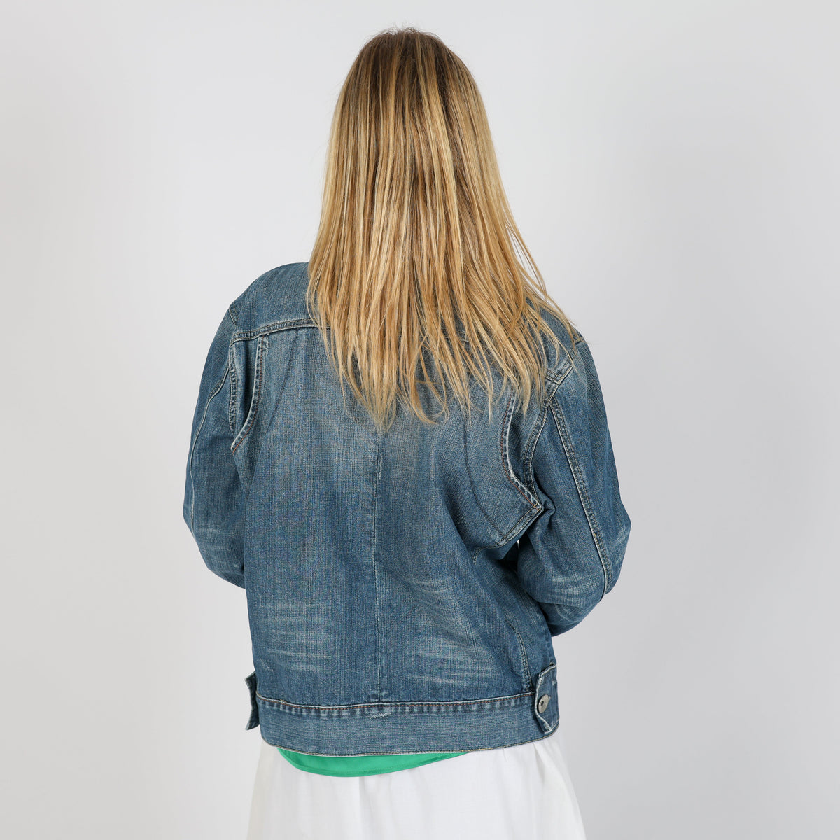 Blue Y2K Urban Jeans Denim Jacket (L)