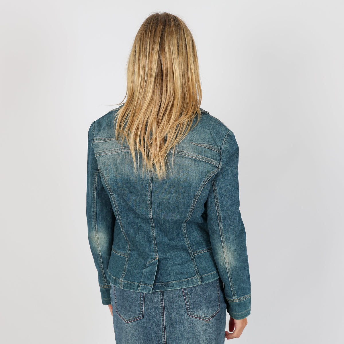 Blue Y2K Marella Denim Jacket (M)