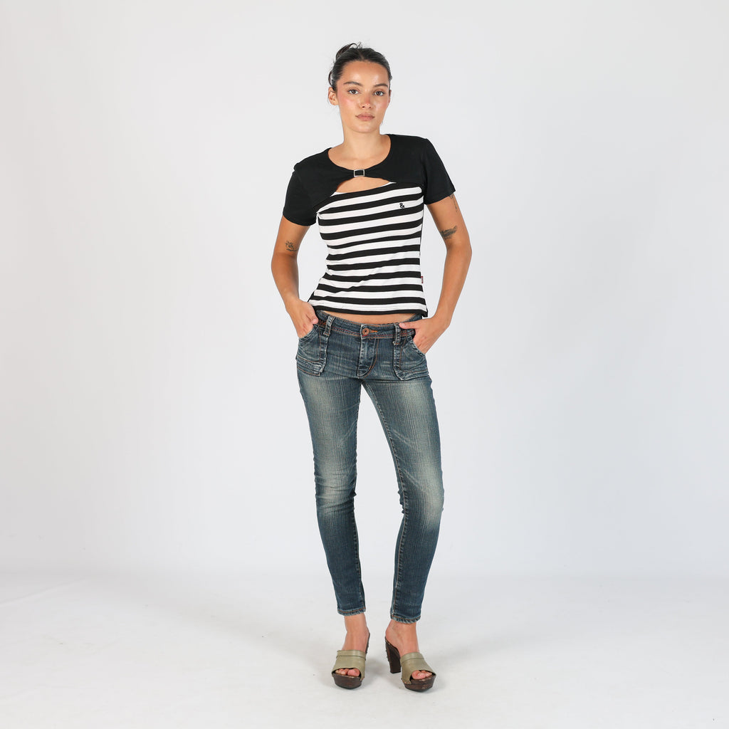 Blue Y2K Yes!Miss Skinny Jeans (S)