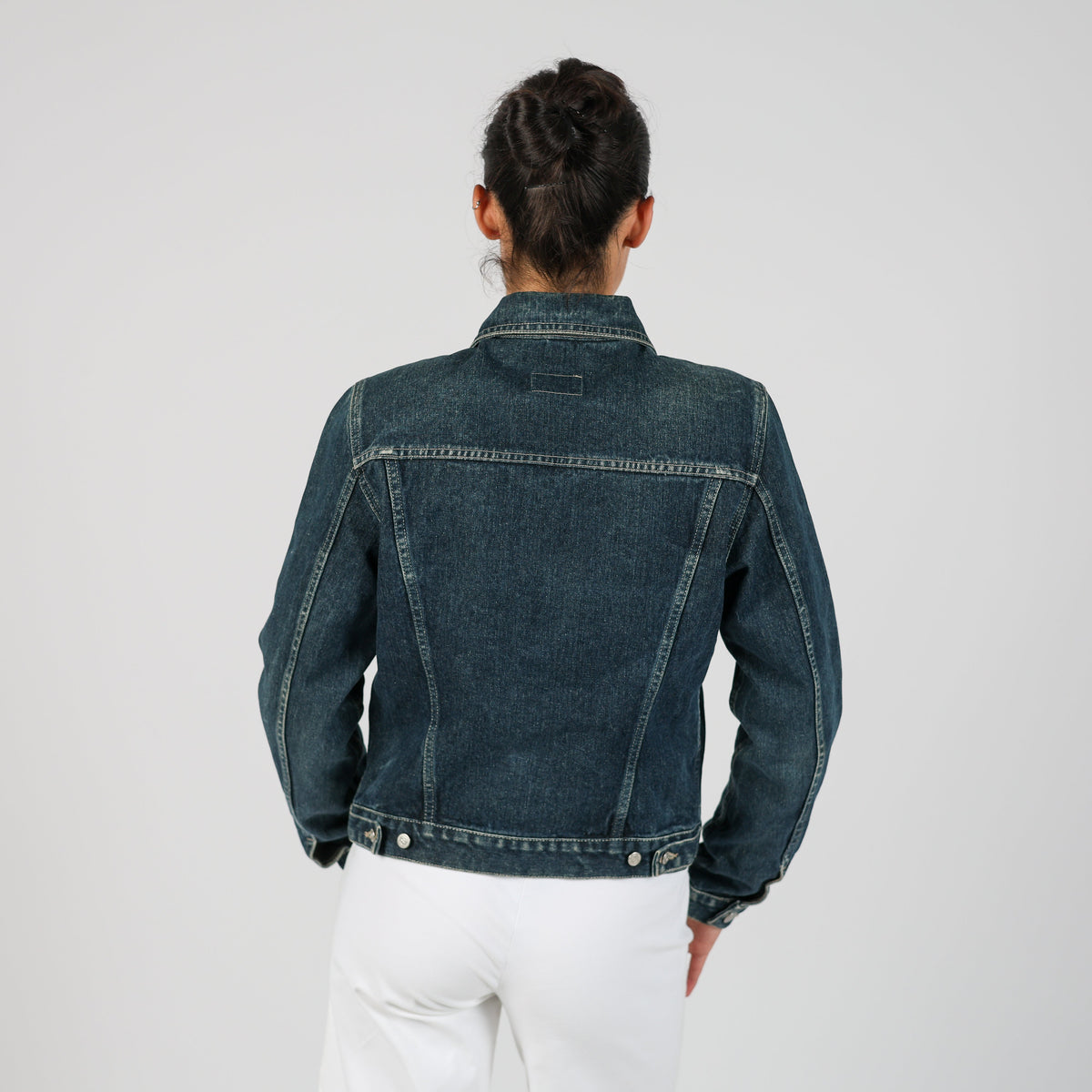Blue Y2K Etnic Sisters Denim Jacket (S)