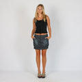 Blue 90s United Colors of Benetton Denim Mini Skirt (S)