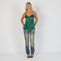 Blue Y2K D. Belfort Straight Jeans (S)