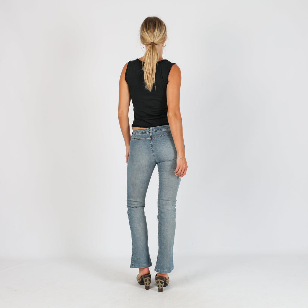 Blue Y2K EXTYN Italia Flare Jeans (XS)