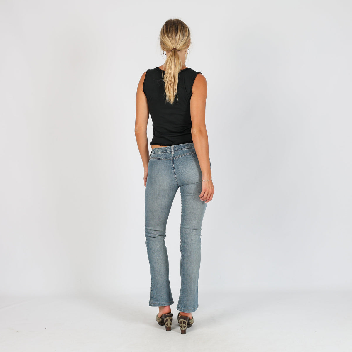 Blue Y2K EXTYN Italia Flare Jeans (XS)