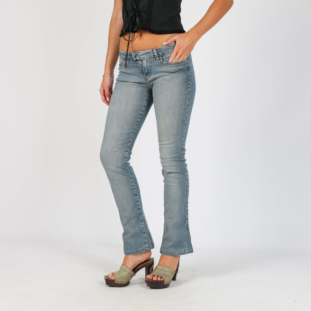 Blue Y2K EXTYN Italia Flare Jeans (XS)