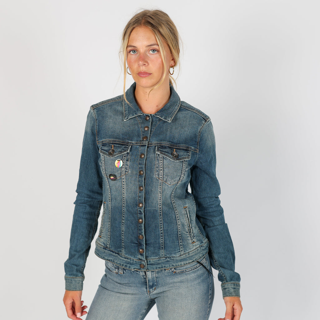 Blue Y2K Fornarina Jeans Denim Jacket (S)