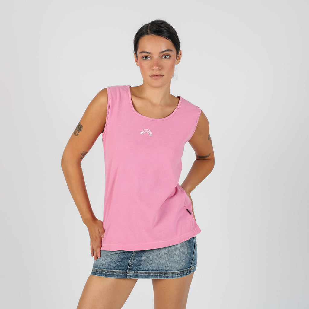 Pink Y2K Weekend Woven Vest (L)
