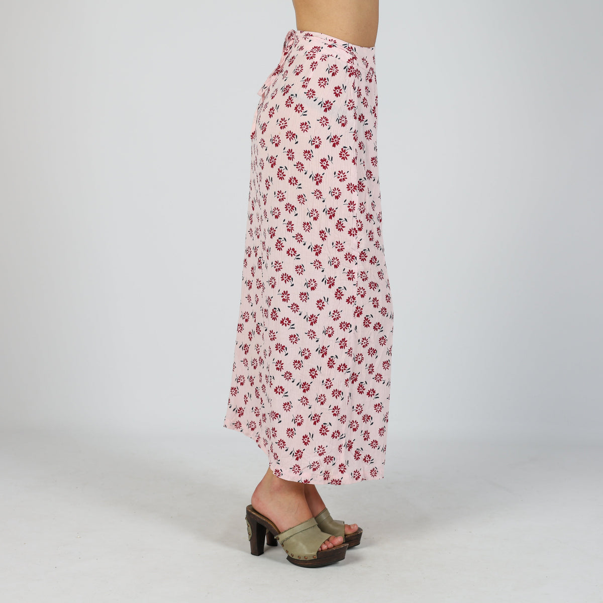 Baby Pink Y2K s.Oliver Printed Maxi Skirt (XXS)