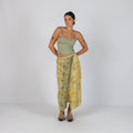 Yellow Y2K Dream Wrap Skirt (L)