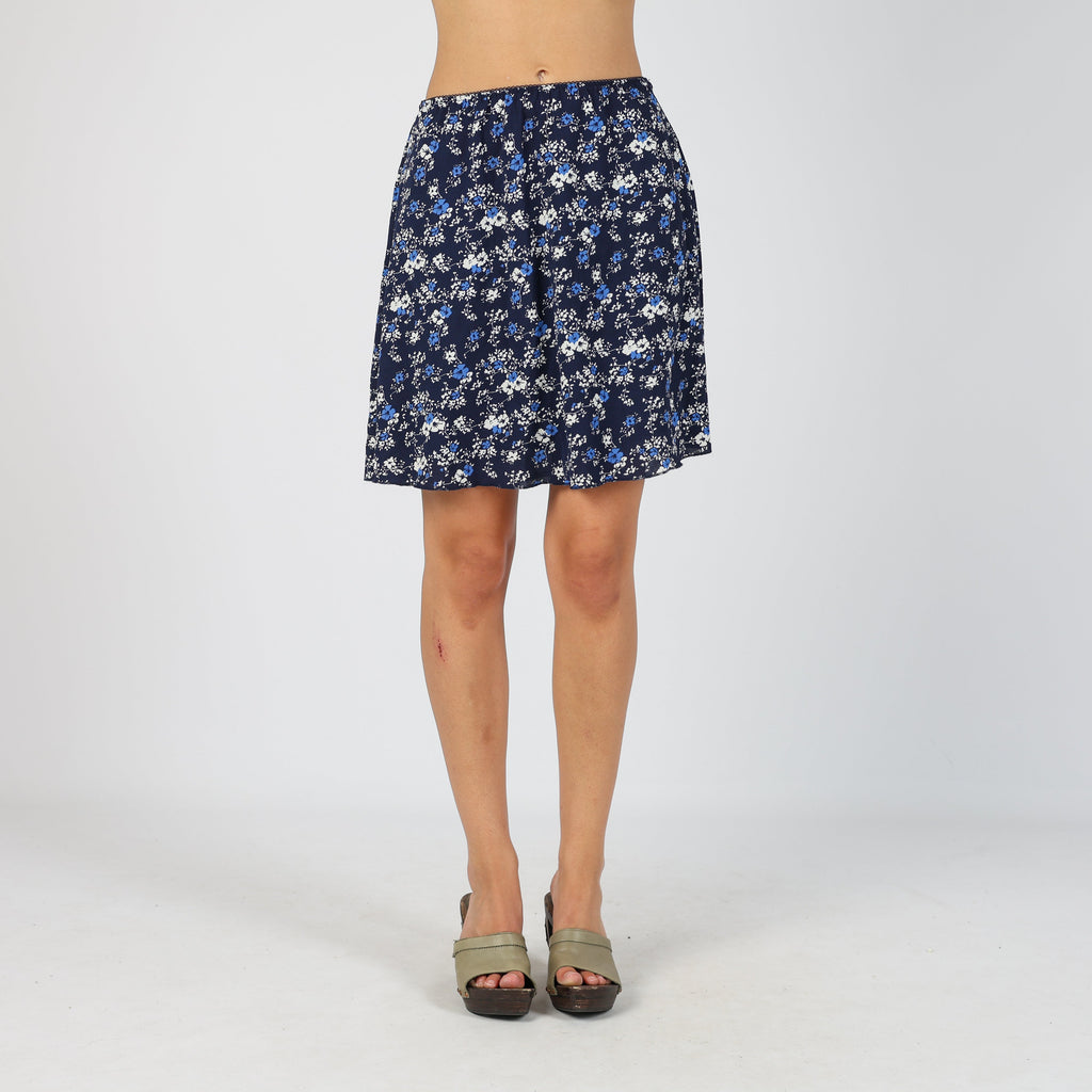 Blue Y2K BlueMotion Woven Midi Skirt (S)